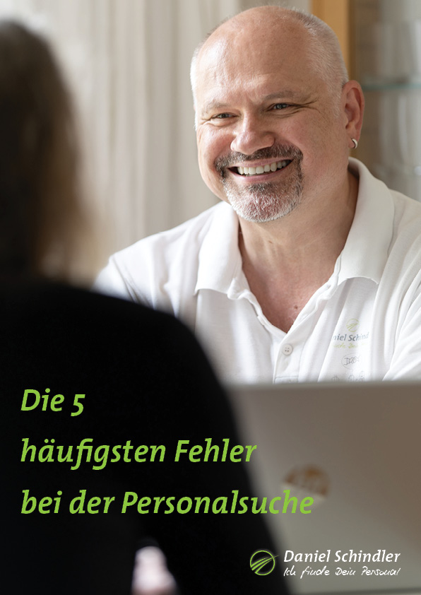 Kostenloser Ratgeber "Die 5 häufigsten Fehler bei der Personalsuche!"